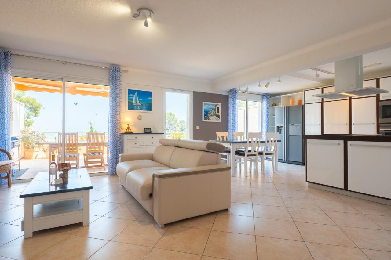 La Cle Vue Mer, Clim, Terrasse, Parking A Hyères Екстериор снимка