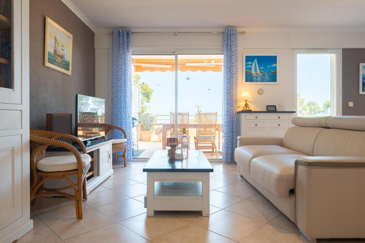 La Cle Vue Mer, Clim, Terrasse, Parking A Hyères Екстериор снимка